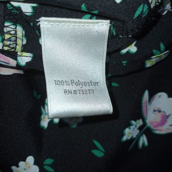 LAUREN CONRAD BLACK FLORAL CAMI SZ.XS EUC - Picture 7 of 7